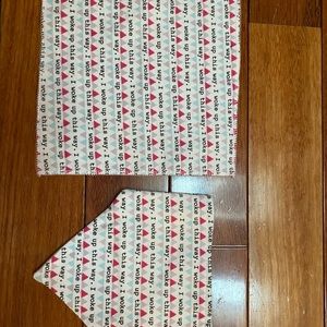 Bib and matching washcloth